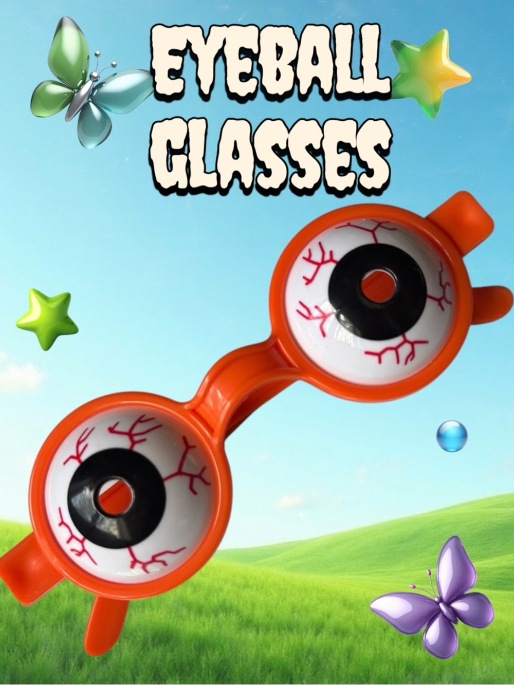 $1 Add-on | Eyeball Glasses Halloween Accessory